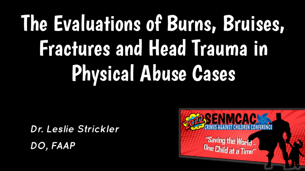 Evaluations of Burns, Bruises, Fractures, and Head Trauma in Physical Abuse Cases